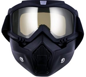 Máscaras antipolución TedGem para motocicletas con gafas desmontables