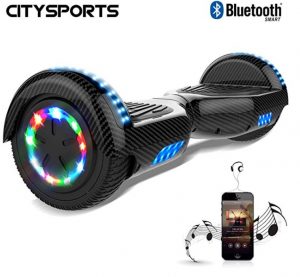 Patinete eléctrico para niños CitySports con luces en las ruedas